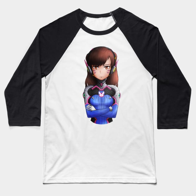 D.va Baseball T-Shirt by Shiro743